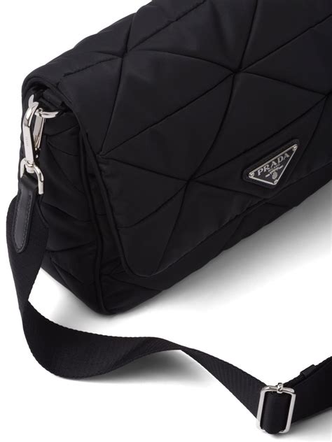 black prada nylon bag|prada padded nylon shoulder bag.